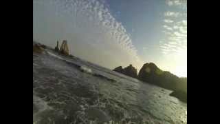 pescando a spinning en la playa del silencio [upl. by Lezlie124]