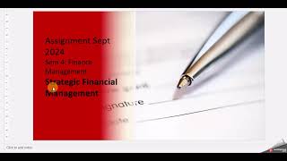 NMIMS Sept 2024 Assignment Strategic Financial management  SEM4 [upl. by Hsizan]