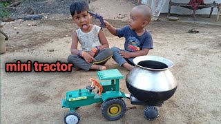 mini tractor Gaya bacchon ke liye banduk Lene pihu ki kids khilona [upl. by Skolnik]