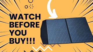 Review of Allpowers Foldable Solar Panel 100W [upl. by Annavoig]