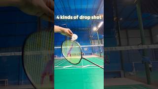 4 Variations of drop shot in badminton badmintontips badmintonlovers [upl. by Ahsilahk]