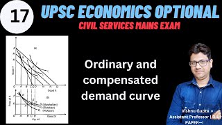 Compensated demand curve  Ordinary Demand Curve  ugc net  upsc economics optional [upl. by Feigin]