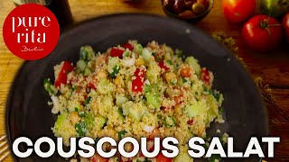 Couscous Salat 🥗 extrem lecker CousCous Rezept [upl. by Nepets914]