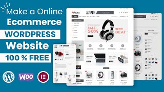 How to create WooCommerce wordpress website FREE  Create eCommerce website FREE  Make online shop [upl. by Pearle707]