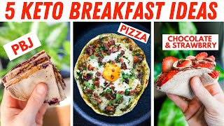 5 Keto Breakfast Ideas  Easy Low Carb Breakfast Recipes ANYONE Can Make [upl. by Thalassa12]