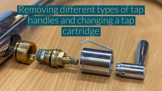 Removing different types of tap handles tap heads Replacing ceramic cartridge valve Tap Magician [upl. by Yelwah]