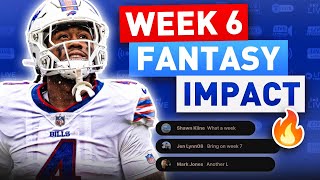 NFL Week 6 Reactions  Injuries  Early Week 7 Waiver Wire amp Fantasy Football Advice 2024 [upl. by Hecht]