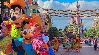 4K Mickeys Halloween Celebration Parade 2024  Disneyland Paris [upl. by Keyek622]