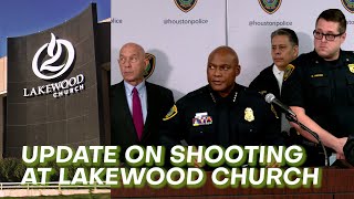 Update on Lakewood Church Shooting Investigation I Houston Police [upl. by Job]