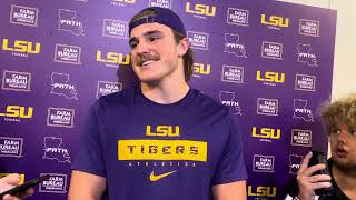 LSU LB Whit Weeks Recaps 4210 Win Over South Alabama [upl. by Ellimaj976]