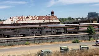 Amtrak 6 The California Zephyr Sacramento CA on 53024 [upl. by Adriena810]