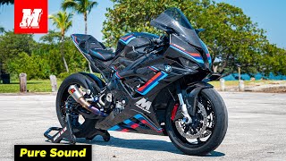 Akrapovic Shorty GP Full Titanium Exhaust Pure Sound  BMW M1000RR  Motomillion [upl. by Renferd]