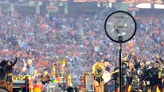 SUPER BOWL 50 HALF TIME SHOW  Beyonce Coldplay amp Bruno Mars  from the Field [upl. by Naitsabas]