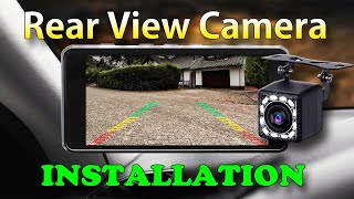 Rear View Camera in Cars  Complete Installation [upl. by Nodnahs]