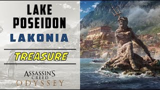 Lake Poseidon Lakonia  Loot Treasure Location  ASSASSINS CREED ODYSSEY [upl. by Elamrej183]