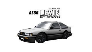 FR Legends livery AE86 LEVIN hexcode livery [upl. by Burnham]