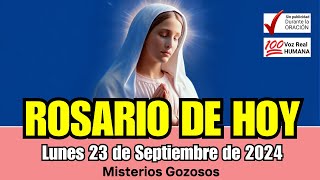 ROSARIO DE HOY Lunes 23 de SEPTIEMBRE GOZOSOS Guía Completa para Rezar el Rosario Correctamente [upl. by Eymaj]