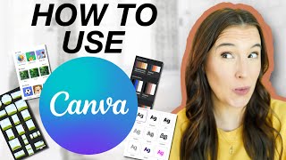 CANVA TUTORIAL FOR BEGINNERS 2024 How to start using Canva step by step [upl. by August]