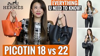 Buying a HERMES PICOTIN 18 or 22 WATCH THIS FIRST In depth Review amp Comparison  Mel in Melbourne [upl. by Skricki73]