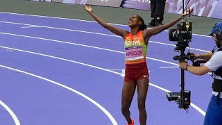 Faith Kipyegon Kenyan athlete won womens 1500m final in Olympics [upl. by Stevie]