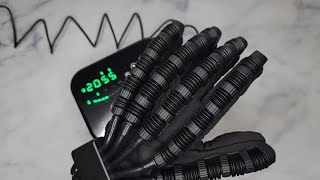 Hand Stroke Rehabilitation Equipment Robot Gloves Hand Strengthener Therapy with Heat Review [upl. by Adrahs540]