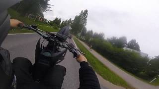 Police Chase Getaway Derbi 70cc [upl. by Enirak]