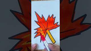 Century leaf drawing shorts drawing leafart viralvideo funny [upl. by Nehgem68]