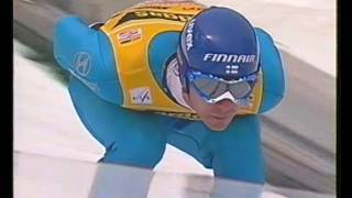 Janne Ahonen 240m WORLD RECORD FALL Planica 2005 [upl. by Gabbert]