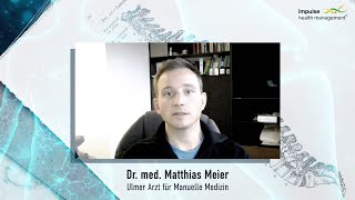 🇩🇪 Manuelle Medizin  Dr Matthias Meier  Arzt für Rekonstruktive Chirotherapie [upl. by Noir207]