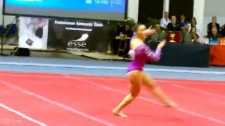 2016 Jesolo Alexandra Raisman FX 14 600 [upl. by Ahsilak]