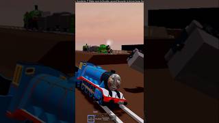 THOMAS AND FRIENDS GORDON SUPER SLIDE AND CRASH shorts funny roblox [upl. by Ahseiym792]