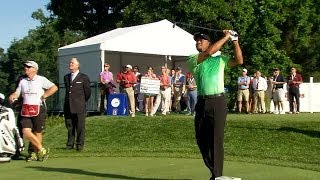 Tiger Woods highlights from Round 1 of Quicken Loans [upl. by Iduj101]