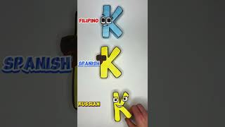 REVERSE COMPARISONS part 2 Paper Alphabet Lore Russian vs Spanish vs Filipino shorts alphabetlore [upl. by Trillbee]