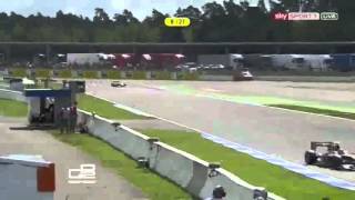 Giancarlo Serenelli Hard Crash  2012 GP2 Race 2 in Hockenheim [upl. by Shepherd]