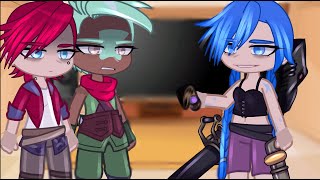 Arcane React To Jinx  Gacha React [upl. by Aivatnohs240]