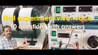 Hall experiment viva voce  DrRaheem Ahmed  Hall effect  Hall experiment [upl. by Chase]