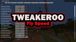 Tweakeroo Fly Speed  Minecraft faster creative flying and freecam [upl. by Aihsa]