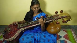 Nenjnile Nenjinile Song Veena Cover  Uyire  AR Rahman  Jiya Jalae Song Played In Veena With Notes [upl. by Lucey]