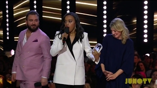 Ruth B Wins Breakthrough Artist of the Year at The 2017 JUNO Awards [upl. by Hanikas]