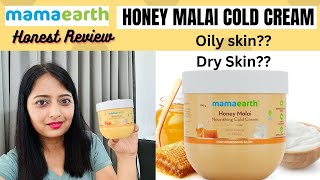 Mamaearth Honey Malai Cold Cream For Nourishing Glow  mamaearth cold cream review  By hnb [upl. by Eisej]