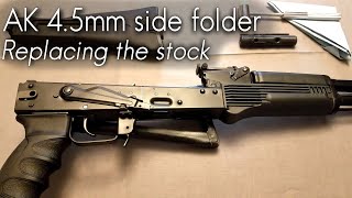 How To Remove an AK SideFolding Stock 45mm55mm pin [upl. by Norabel]