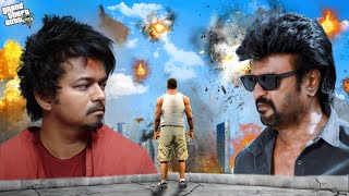 ILAYATHALAPATHY VIJAY vs SUPERSTAR RAJINIKANTH in GTA 5 [upl. by Hazeghi]