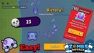 Zombs Royale  Easy 23 Kill Win in Superpowermode [upl. by Dowdell]