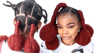 Fancy And Simple Natural Hairstyle For Award Ceremony  American hairstyle [upl. by Nylzzaj]