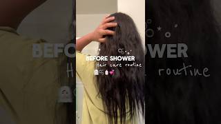 BEFORE SHOWER Hair care routine ⋆𐙚₊˚⊹♡ haircare hair beforeandafter olaplex thatgirl [upl. by Gibbons]