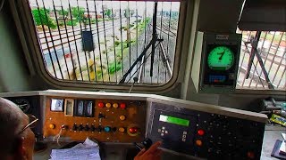 WAP7 Cab Ride  High Speed station crossings with super honking [upl. by Ahsenad231]