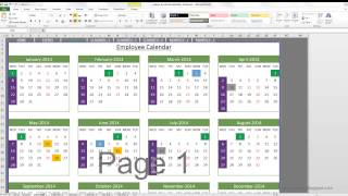 Event Calendar Maker Excel Template [upl. by Allista]