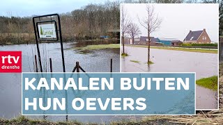 Overstromingen op veel plekken amp de stormschade wordt opgemaakt  Drenthe Nu [upl. by Henricks64]