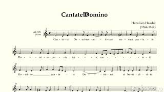 Cantate Domino  Hans Leo Hassler altus [upl. by Amla]