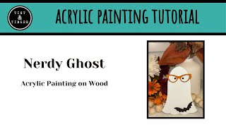 How to paint a Nerdy Ghost for Halloween [upl. by Almund]